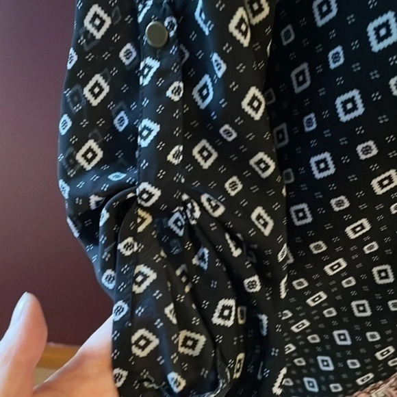 NWOT Buttons X Francesca’s Diamond Geo Paisley Shift Dress Size Small - Picture 7 of 11